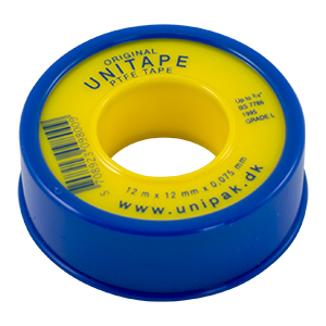 TJEP teflon gevindtape, 12mm x 0,75mm x 12 meter